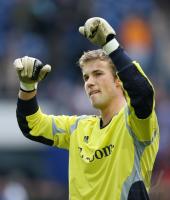 Fussball 1. Bundesliga: Duisburg - Bayern, Jubel RENSING