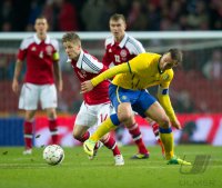 FUSSBALL INTERNATIONALES TESTSPIEL: Daenemark - Schweden