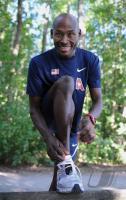 Bernard Lagat (USA) beim Stadtlauftraining