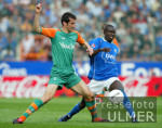 Fussball 1. Bundesliga: Bochum - Bremen, Zweikampf