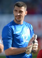 Fussball International Freundschaftsspiel: Torwart Damir Kahriman (Serbien)