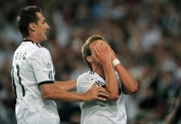 Fussball International  Testspiel: JUBEL nach dem TOR , Miroslav KLOSE, Mario GOETZE (v. li., Deutschland)