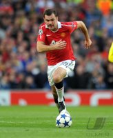 Fussball CHL  Saison 2010/2011:  Darron Gibson  (Manchester United FC)