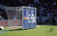 Fussball 1. Bundesliga :  Das Tor mit einer ENBW WERBEBANNER
