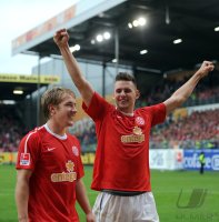 1. Fussball Bundesliga:  Lewis Holtby, Adam Szalai (v.li., 1. FSV Mainz 05)