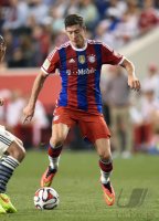 FUSSBALL 1. Bundesliga 14/15 Testspiel: Robert Lewandowski (FC Bayern Muenchen)