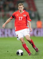 Fussball International  Testspiel:  Florian Klein (Oestrreich)  am Ball