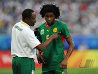 FUSSBALL  Olympia 2008   Viertelfinale  Maenner   Brasilien - Kamerun