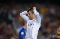 FUSSBALL Primera Division 13/14: Enttaeuschung Cristiano Ronaldo (Real Madrid)