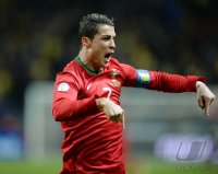 Fussball WM Qualifikation 2014 Playoff: JUBEL Cristiano Ronaldo (Portugal)