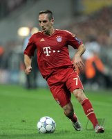 Fussball CHL  Saison 2011/2012: Franck Ribery (FC Bayern Muenchen)