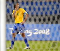 FUSSBALL  Olympia 2008  Peking  Spiel um Platz 3 Belgien - Brasilien