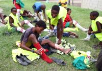 Fussball im Armenviertel Umlazi bei Durban