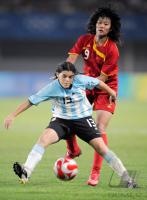 FUSSBALL  Olympia 2008   Vorrunde  Frauen   China - Argentinien