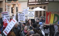 DGB Kundgebung auf dem Tuebinger Marktplatz