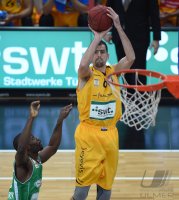 Basketball 1. Bundesliga 14/15 Hauptrunde:  Walter Tigers Tuebingen - TBB Trier