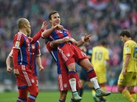 Fussball 1. Bundesliga Saison 14/15: FC Bayern Muenchen - TSG 1899 Hoffenheim
