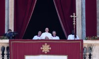Rom;  Papst Franziskus I. spricht den Urbi Et Orbi Segen