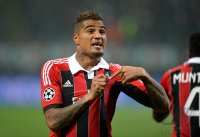 FUSSBALL INTERNATIONAL CHL ACHTELFINALE 12/13: JUBEL Kevin Prince Boateng (AC Mailand)