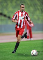 Fussball 1. Bundesliga : Fernseh Moderator Kai Pflaume (FC Bayern Muenchen)