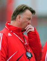 Fussball 1. Bundesliga : Trainer Louis van Gaal (FCB)