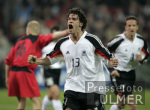 FUSSBALL  Lnderspiel Testpiel Deutschland - Belgien JUBEL; Michael Ballack (GER)