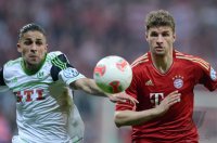 FUSSBALL DFB POKAL  Saison 2012/2013:  FC Bayern Muenchen - VfL Wolfsburg