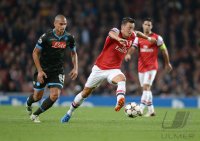 FUSSBALL  CHL  Saison 2013/2014: Arsenal London - SSC Neapel