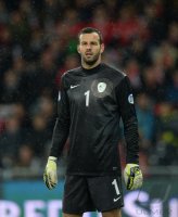 Fussball International WM Quali 2014:  Torwart Samir Handanovic (Slowenien)