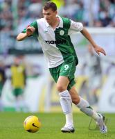 Fussball 1. Bundesliga: Wolfsburg, DZEKO Einzelaktion