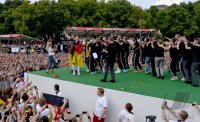 Ankunft der Deutschen Nationalmannschaft in Berlin nach dem Gewinn der Weltmeisterschaft 2014