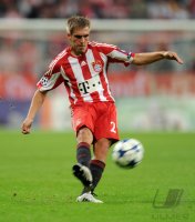 Fussball Champions League  Saison 2010/2011: Philipp Lahm (FC Bayern Muenchen)