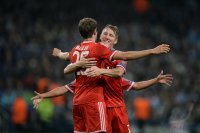 Fussball CHL  Saison 2013/2014: JUBEL Thomas Mueller (FC Bayern Muenchen)