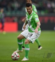 Fussball, 1. Bundesliga  Saison 2014/2015: VfL Wolfsburg - SC Freiburg