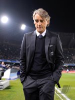 Fussball CHL  Saison 2011/2012:  Trainer Roberto Mancini (Manchester City)