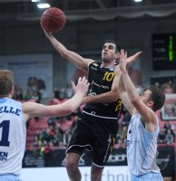 Basketball 1. Bundesliga 17/18 Hauptrunde: Walter Tigers Tuebingen - Eisbaeren Bremerhaven