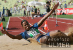 Leichtathletik Team Challenge-M. Jones beim Weitsprung
