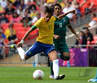 FUSSBALL Olympia 2012 FINALE: Brasilien - Mexiko