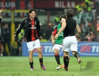 FUSSBALL SERIE A:  Jubel Pato (v. li., AC Mailand)