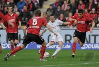 Fussball 1. Bundesliga  Saison 2010/2011:  SC Freiburg - FC Bayern Muenchen
