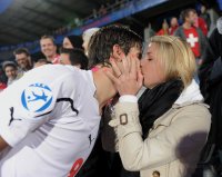 Fussball U21-Europameisterschaft 2011:  Timm Klose (Schweiz) mit Freundin