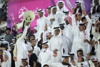 Fussball AFC Asian Cup 2011 Eroeffnungsspiel:  Katarische Fans in Tracht