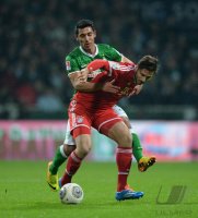 Fussball, 1. Bundesliga  Saison 2013/2014: SV Werder Bremen - FC Bayern Muenchen