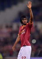 FUSSBALL Coppa Italia  2013/2014: JUBEL Gervinho (AS Rom)