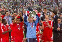 FUSSBALL CHAMPIONSLEAGUE FINALE 2000/2001:  JUBEL FC Bayern Muenchen