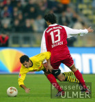 FUSSBALL  1.  Bundesliga  Spielszene Bayern-Dortmund