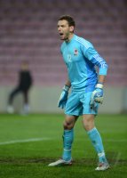 FUSSBALL INTERNATIONAL:  Torwart Etrit Berisha (Albanien)