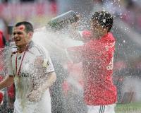 Fussball 1.Bundesliga JUBEL  FC Bayern Muenchen