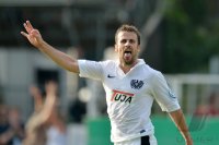 Fussball Saison 2012/2013 DFB Pokal; JUBEL Matthew Taylor (Preussen Muenster)