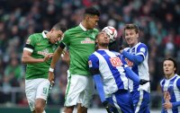 Fussball, 1. Bundesliga  Saison 2014/2015: Werder Bremen - Hertha BSC Berlin